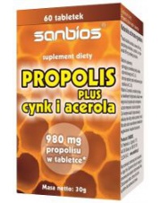 PROPOLIS Plus Cynk i Acerola x 60 tabl.